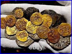 Spain 1617 1 Escudo Ngc 25 Gold Cob Doubloon Pirate Gold Coins Treasure Jewelry