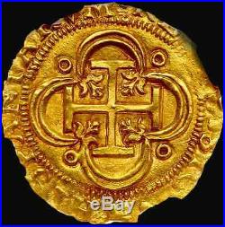 Spain 1 Escudo 1516-56 Carlos & Johanna Gold Doubloon Ngc 63 Coin! Treasure