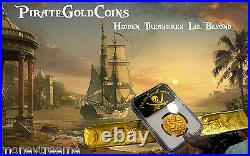 Spain 1 Escudo 1516-56 Seville Pirate Gold Coins Ngc 45 Shipwreck Treasure Cob