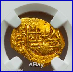 Spain 1 Escudo 1626 Dated- Atocha Era Gold Cob Doubloon Ngc 40 Coin! Treasure
