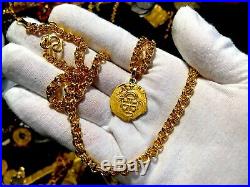 Spain 2 Escudos Pendant Necklace Jewelry 1556-98 Pirate Gold Coins Shipwreck