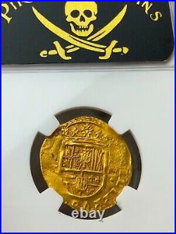 Spain Atocha Date 1622 2 Escudos Ngc 61 Gold Treasure Doubloon Shipwreck Coin
