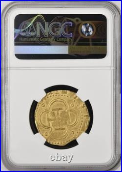 Spain Seville 1556-98 Philip II 4 Escudos Ngc 58 Cob Doubloon Pirate Gold Coin