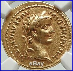 TIBERIUS Authentic Ancient TIMEof JESUS 15AD BIBLICAL GOLD Roman Aureus Coin NGC