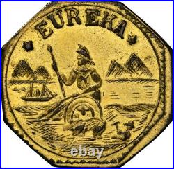 TOP POP! 1875 California Gold, Arms of Calif / NGC MS65 FINEST KNOWN! POP 3 R-8