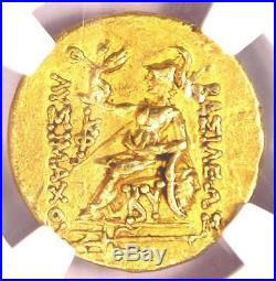 Thrace Byzantium Lysimachus Alexander AV Gold Stater Coin 100 BC NGC Choice XF