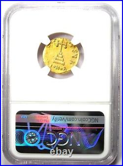 Tiberius III Apsimar AV Solidus Gold Coin 698-705 AD Certified NGC MS (UNC)