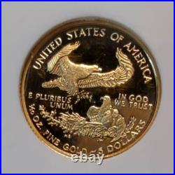 Top PoP 2007 W Gold American Eagle $5 NGC PF70 Ulta Cameo Brown Label 1/10Gold
