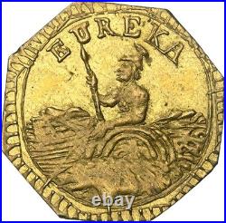 Top Pop! 1884 California Fractional Gold, Arms Of Calif / Ms67 Ngc, Peg Leg Bear