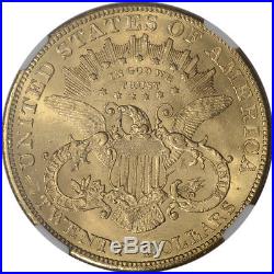 US Gold $20 Liberty Head Double Eagle NGC MS62 Random Date