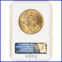 US Gold $20 Saint-Gaudens Double Eagle NGC MS65 1908 No Motto