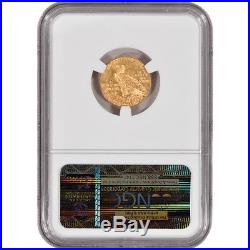 US Gold $2.50 Indian Head Quarter Eagle NGC MS62 Random Date