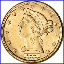 US Gold $5 Liberty Head Eagle NGC MS64 Random Date and Label