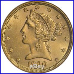 US Gold $5 Liberty Head Half Eagle NGC MS63 Random Date