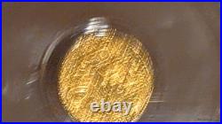 Undated Gold Egyptian Scarab Private Issue Coin, NGC Graded MS 70