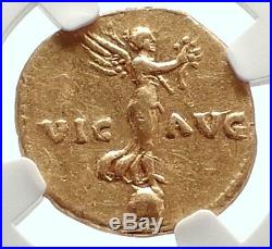 VESPASIAN Ancient 72AD GOLD AUREUS Roman Coin Victory of JUDAEA CAPTA NGC i71698
