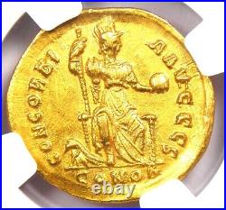 Valentinian II Gold AV Solidus Gold Roman Coin 375 AD Certified NGC Choice XF
