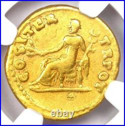 Vespasian AV Aureus Gold Roman Coin 69-79 AD. Certified NGC Fine Rare