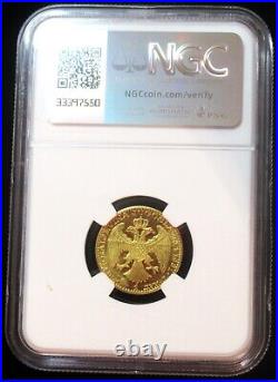 Yugoslavia Alexander I gold Corn Countermarked Ducat 1931-(k) MS63 NGC